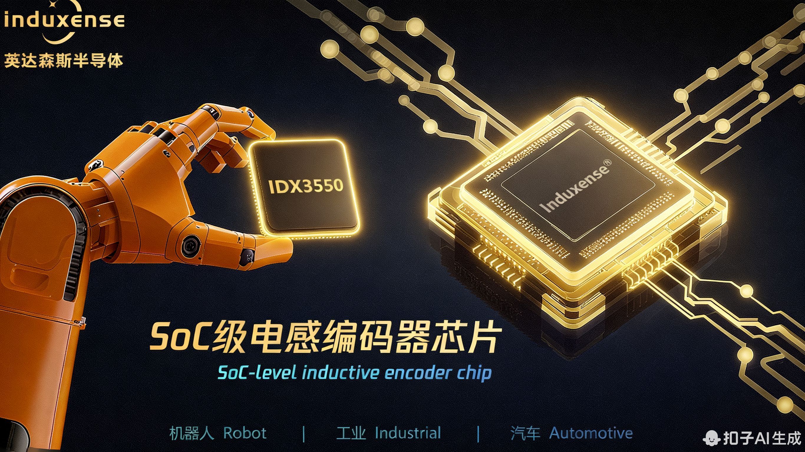 【喜讯】英达森斯半导体科技推出首款电感编码器芯片IDX3550